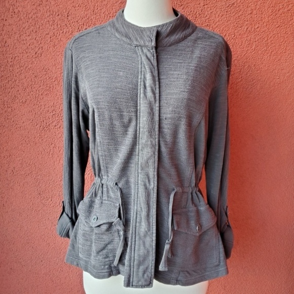 Anthropologie Cinched Knit Anorak - Picture 3 of 7